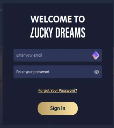 Luckydreams Registration